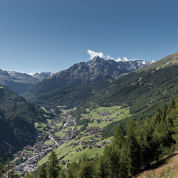 Blick auf Sölden